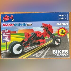 Fischertechnik Basic Bikes 3 Models Building Kit. Made in Germany.